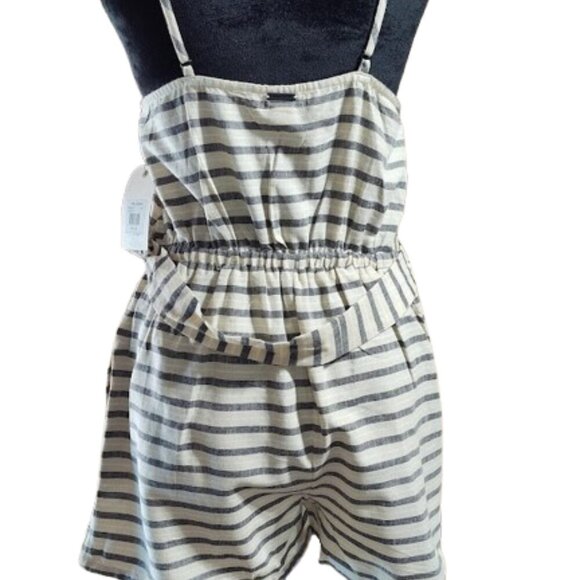 Billabong Women's Linger on Romper Size M/M/M NWT Grey and Beige - Picture 9 of 15